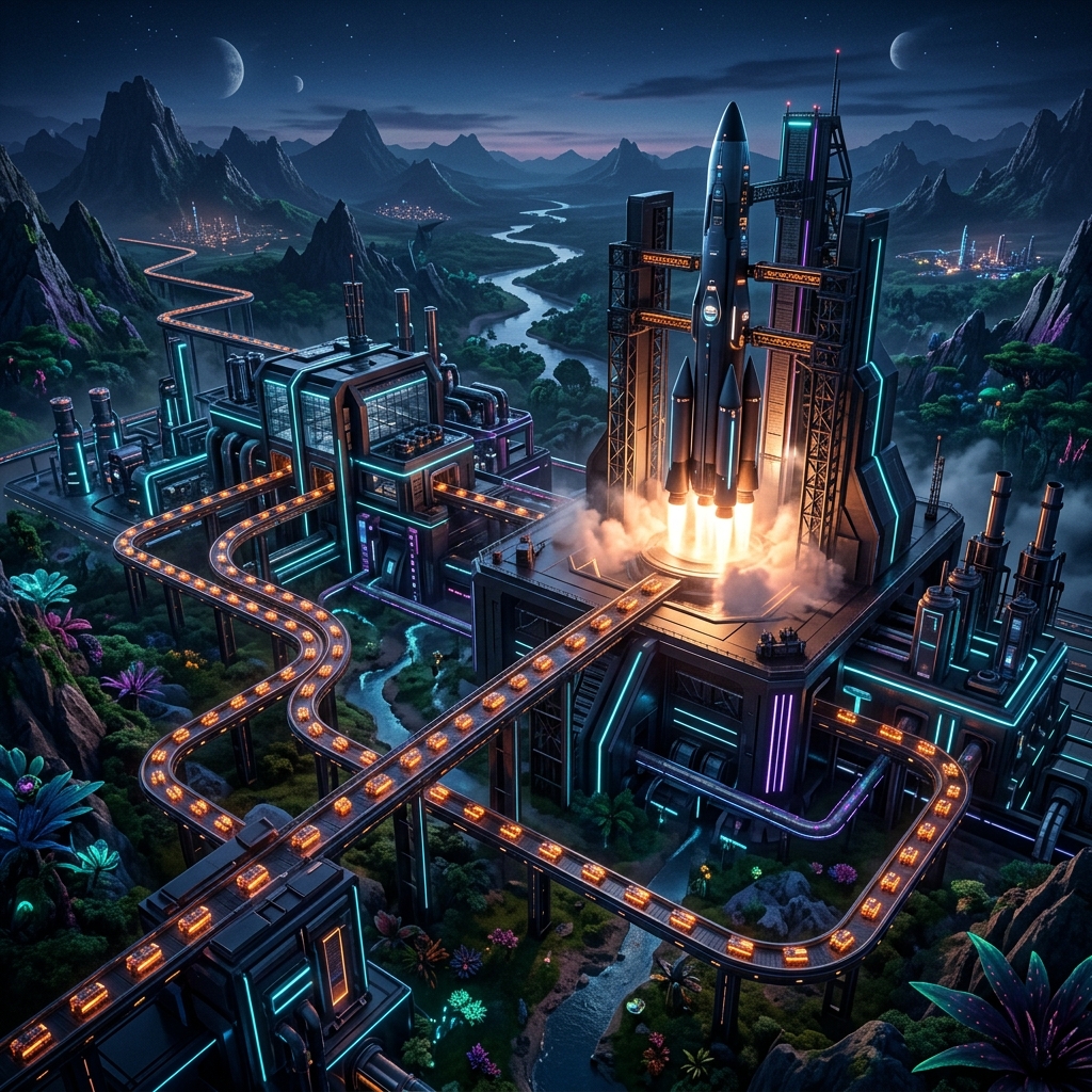 Cinematic Factory Background